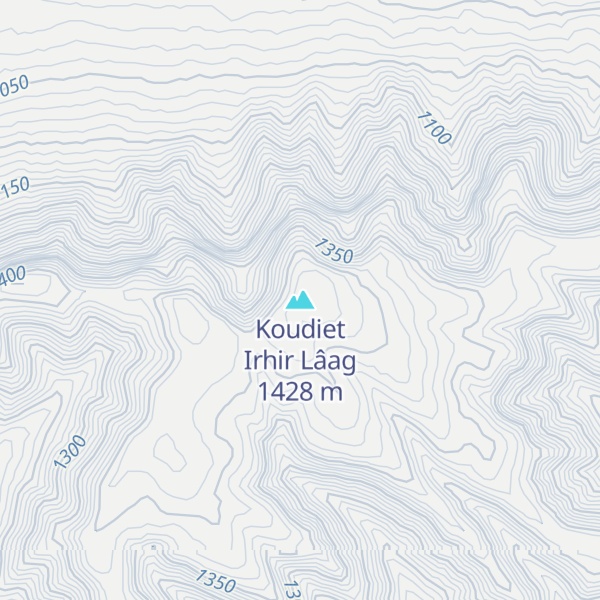 Map of Koudiet Irhir Lâag