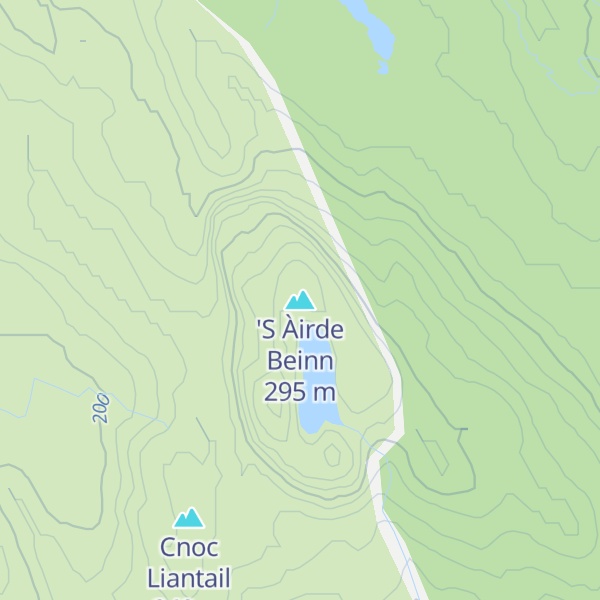 Map of 'S Àirde Beinn