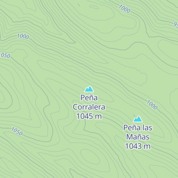 Map of Peña Corralera