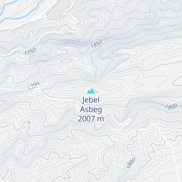 Map of Jebel Asbeg