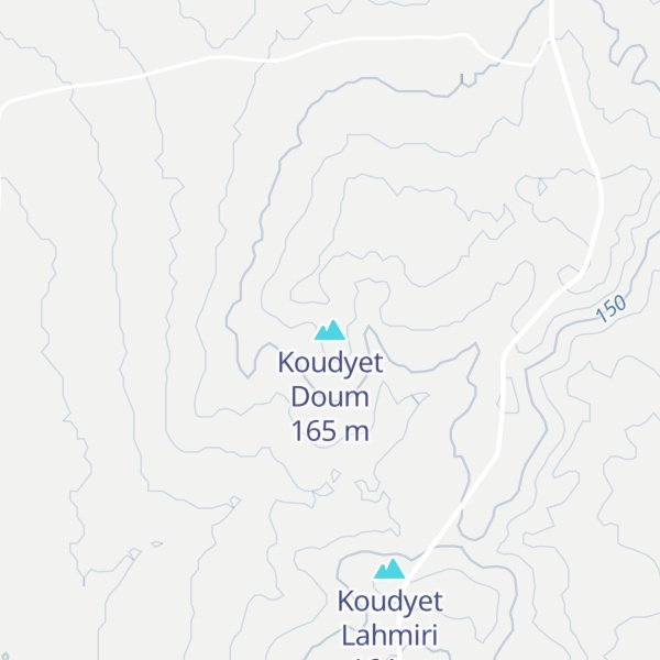 Map of Koudyet Doum