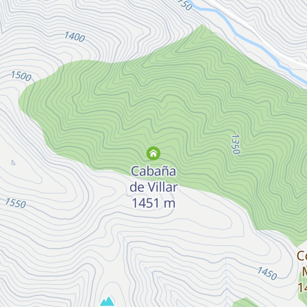 Map of Cabaña de Villar