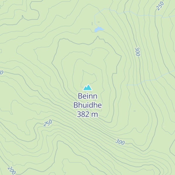 Map of Beinn Bhuidhe