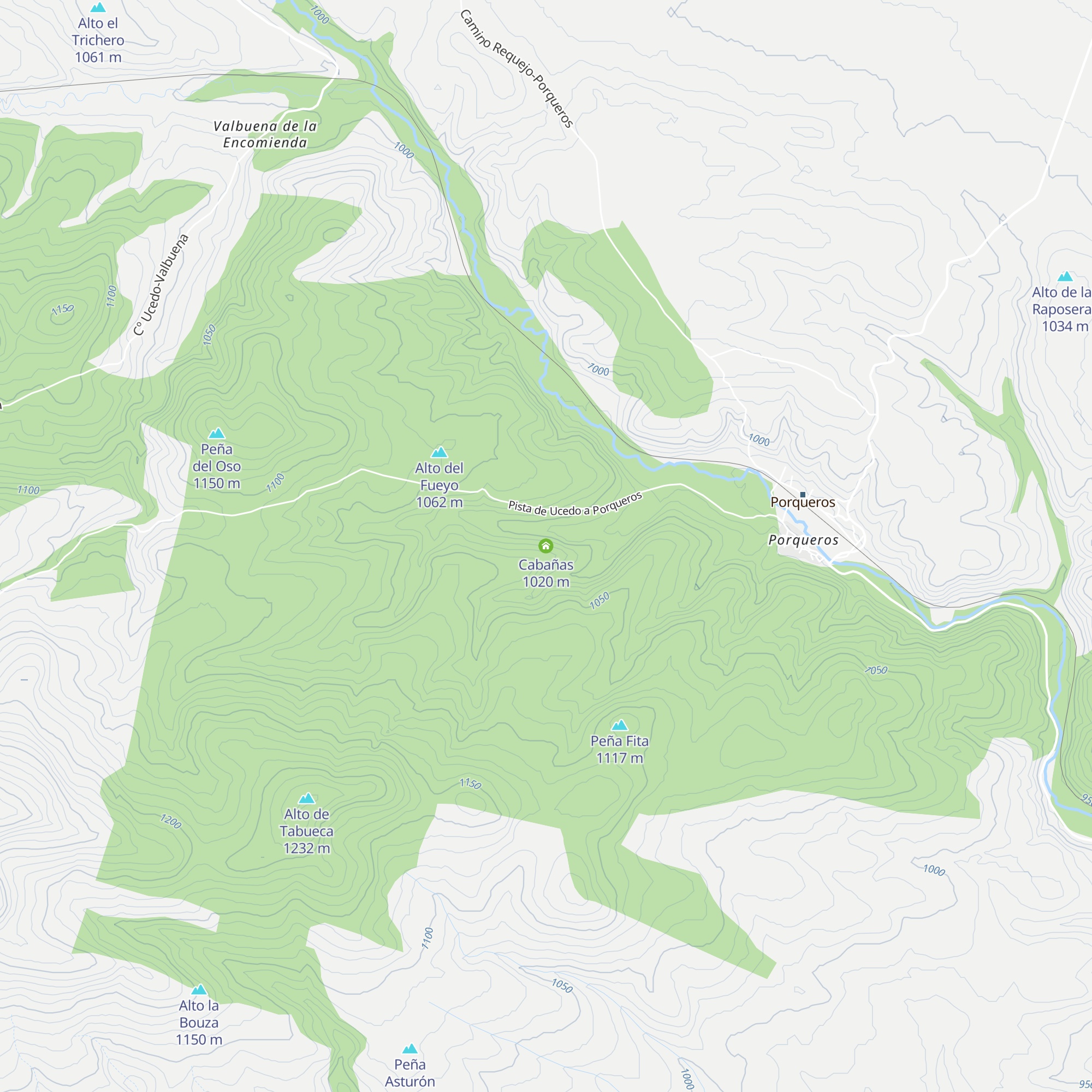 Cabañas map