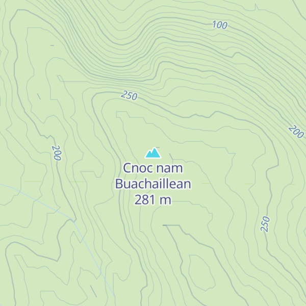 Map of Cnoc nam Buachaillean