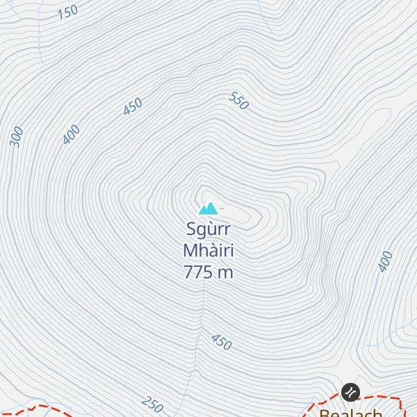 Map of Sgùrr Mhàiri
