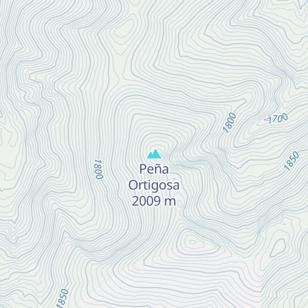 Map of Peña Ortigosa