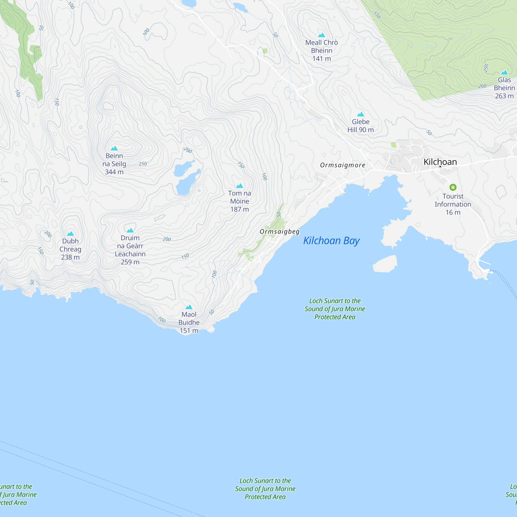 Whalebone Bothy map