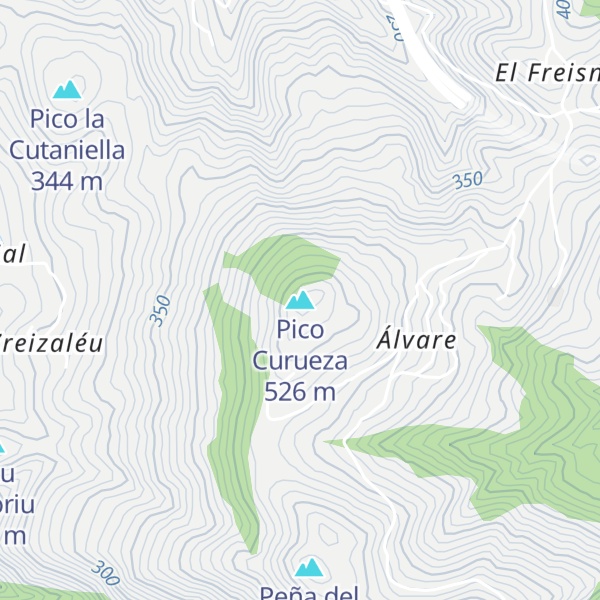 Map of Pico Curueza