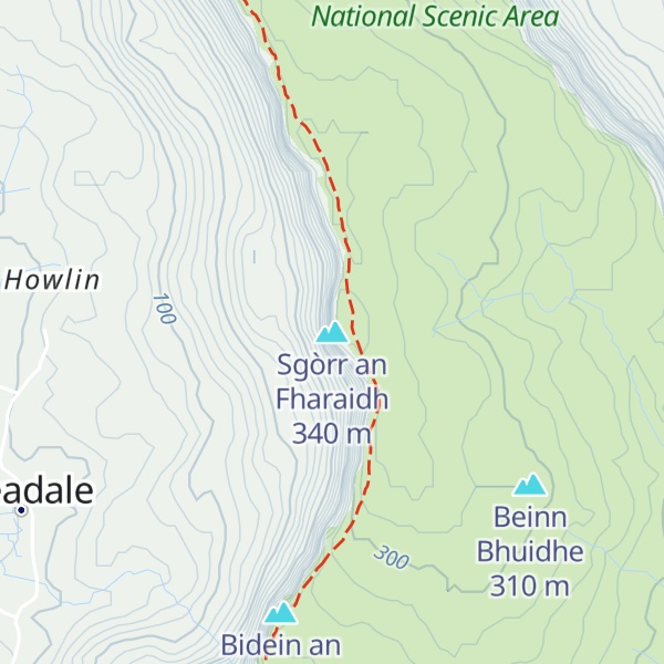 Map of Sgòrr an Fharaidh