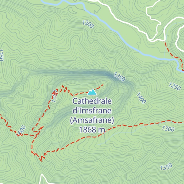 Map of Cathedrale d'Imsfrane (Amsafrane)