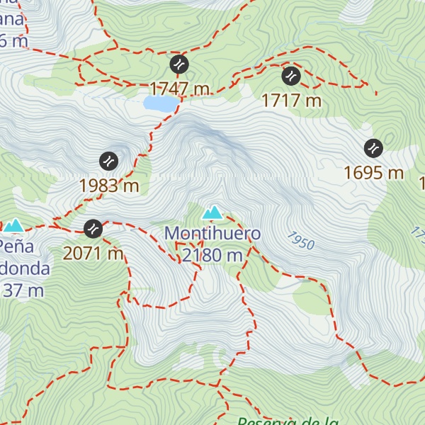 Map of Montihuero
