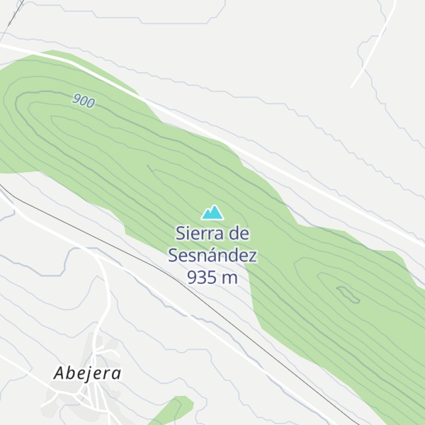 Map of Sierra de Sesnández