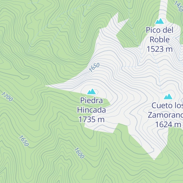 Map of Piedra Hincada
