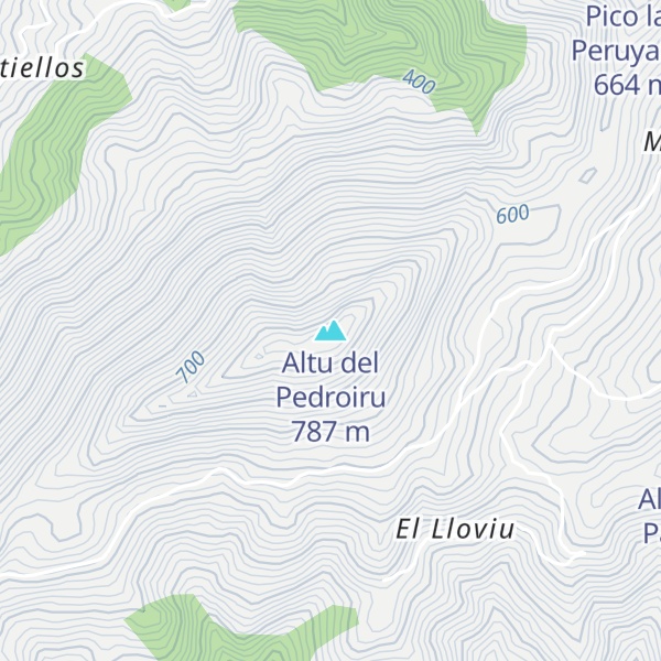Map of Altu del Pedroiru