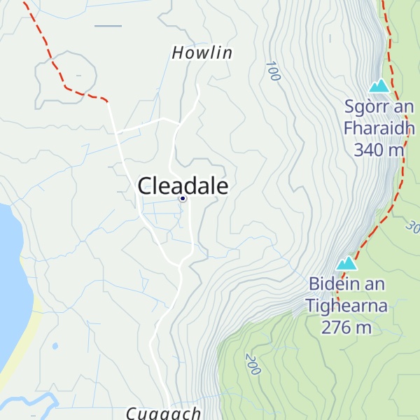 Map of Cleadale Bothy