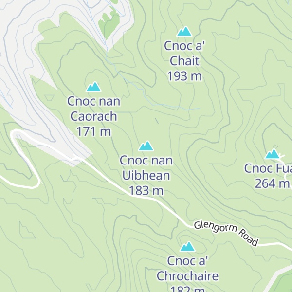 Map of Cnoc nan Uibhean