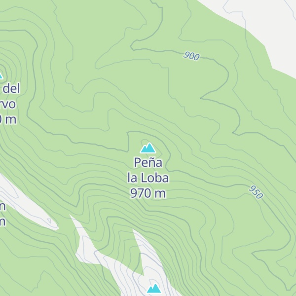 Map of Peña la Loba