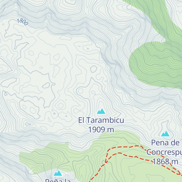 Map of Monte las Bustariegas