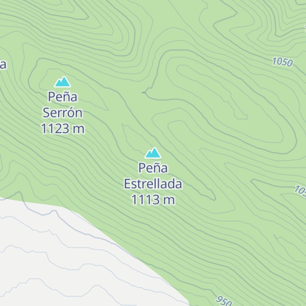 Map of Peña Estrellada
