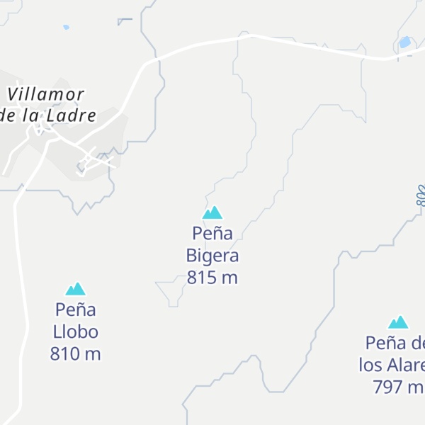 Map of Peña Bigera