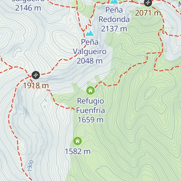 Map of Refugio Fuenfría