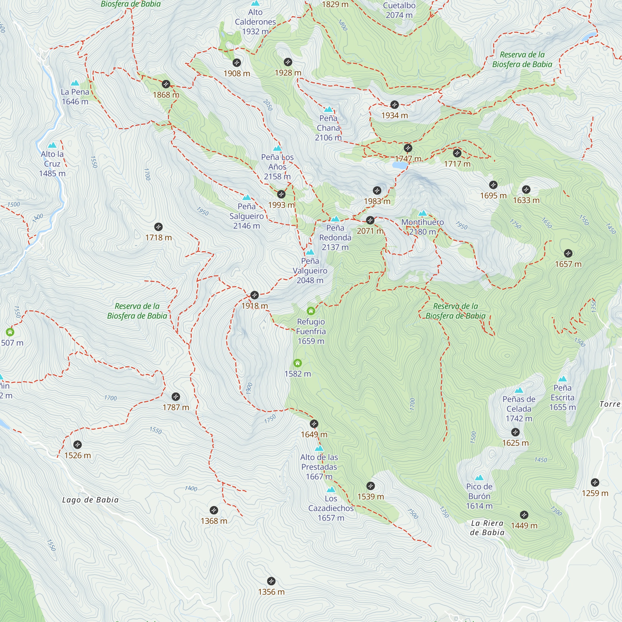 Refugio Fuenfría map