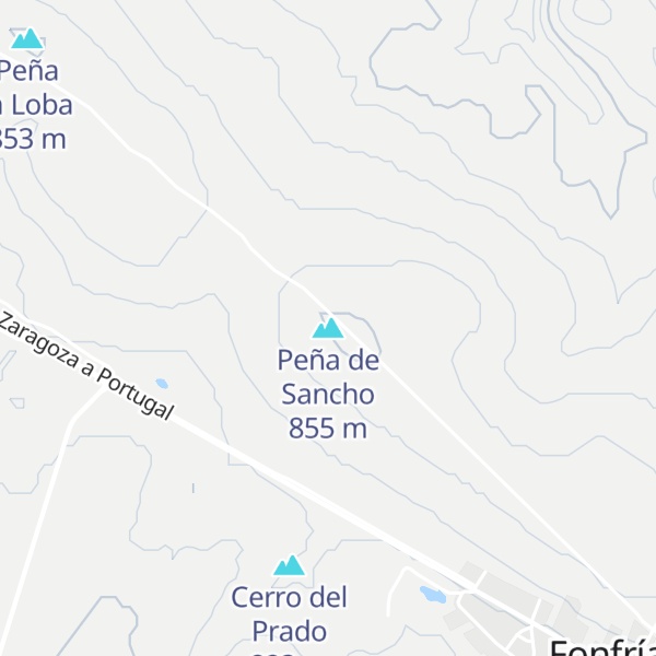 Map of Peña de Sancho