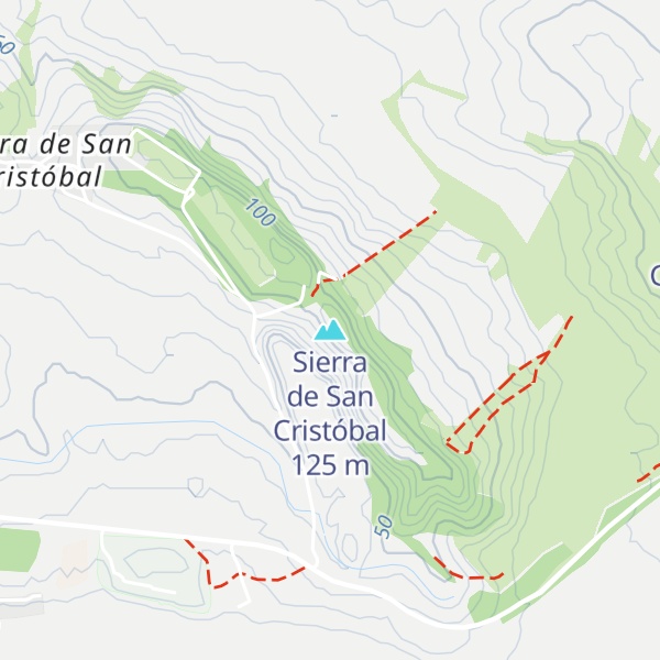 Map of Sierra de San Cristóbal