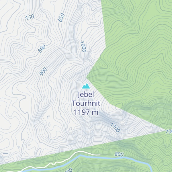 Map of Jebel Tourhnit