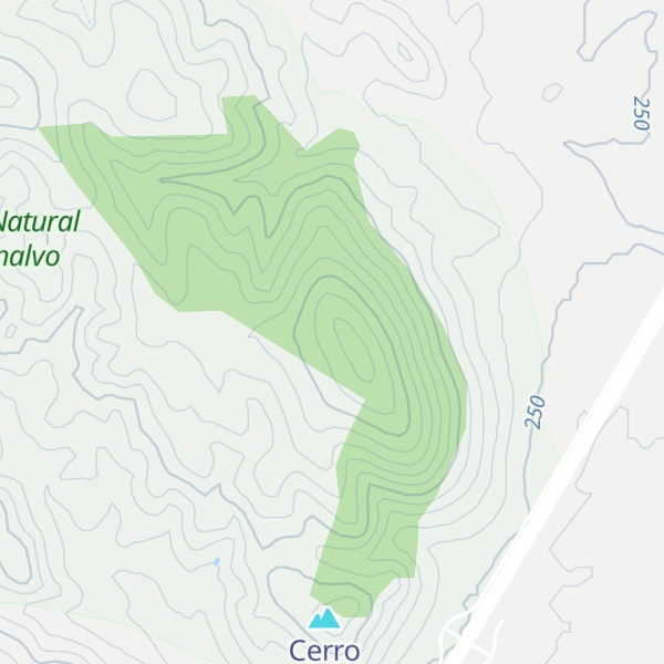 Map of Mesa de las Pulgas