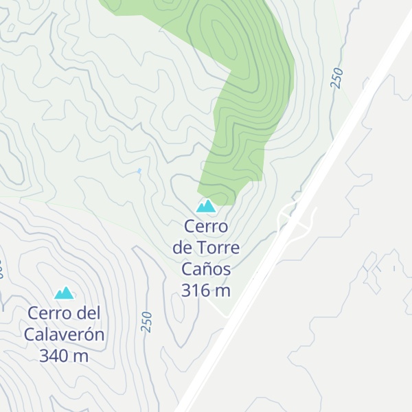 Map of Cerro de Torre Caños