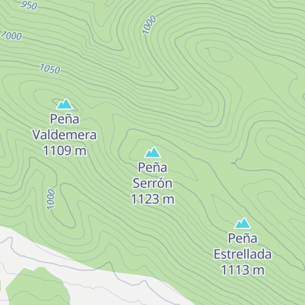 Map of Peña Serrón