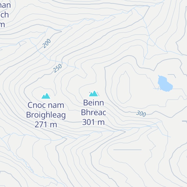 Map of Beinn Bhreac