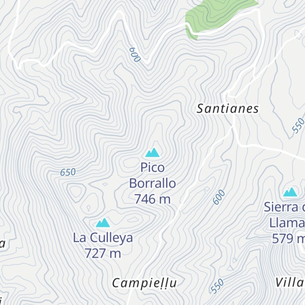 Map of Pico Borrallo