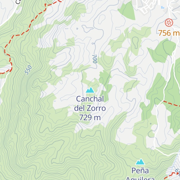 Map of Canchal del Zorro