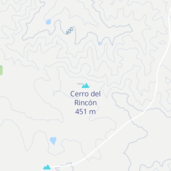 Map of Cerro del Rincón