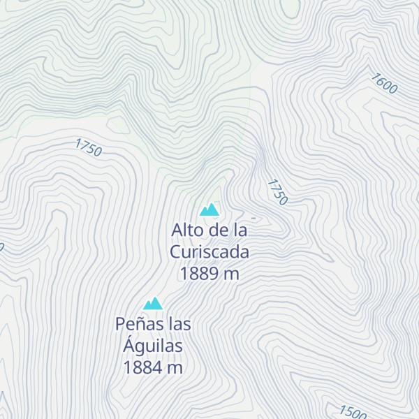 Map of Alto de la Curiscada