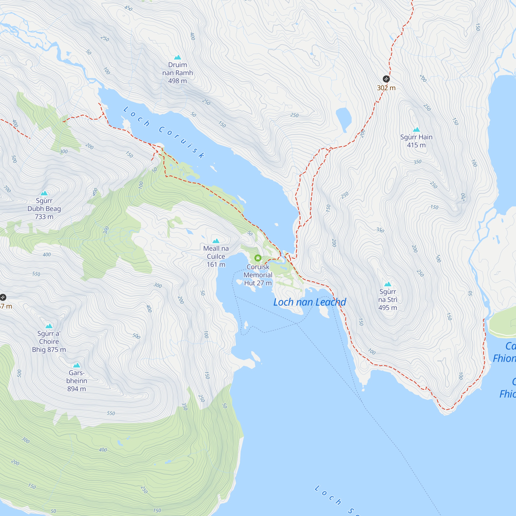 Coruisk Memorial Hut map