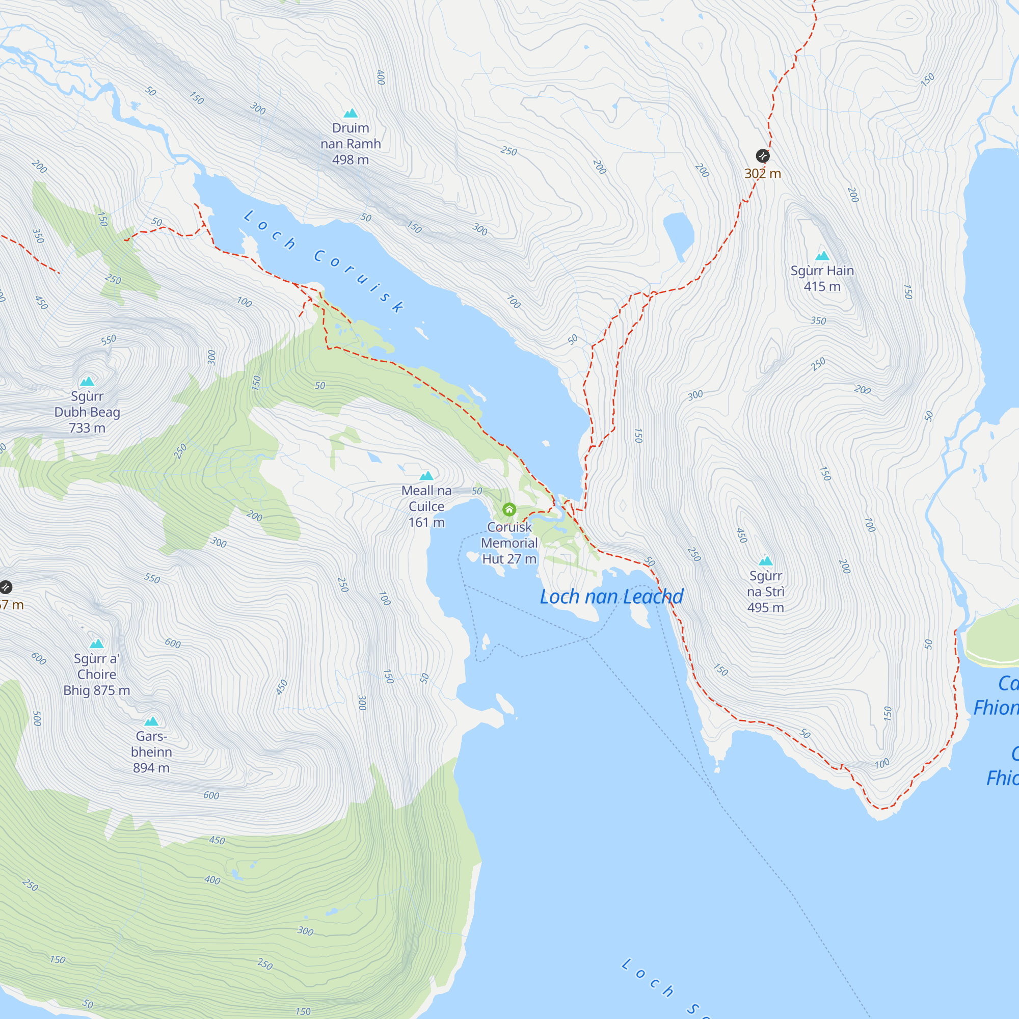 Coruisk Memorial Hut map