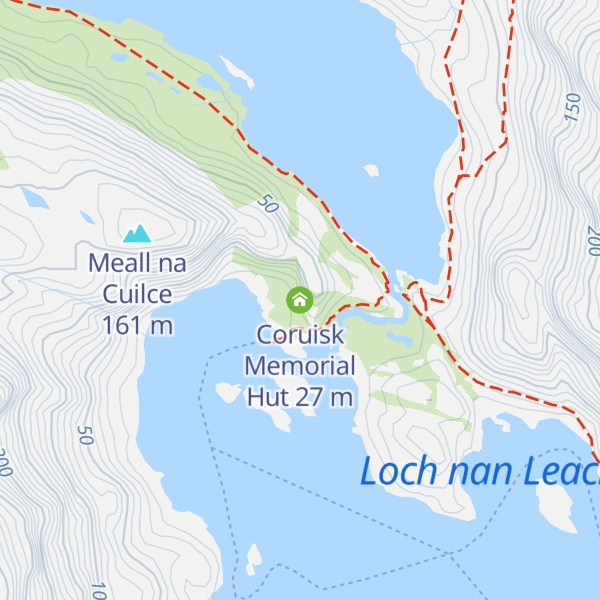 Map of Coruisk Memorial Hut