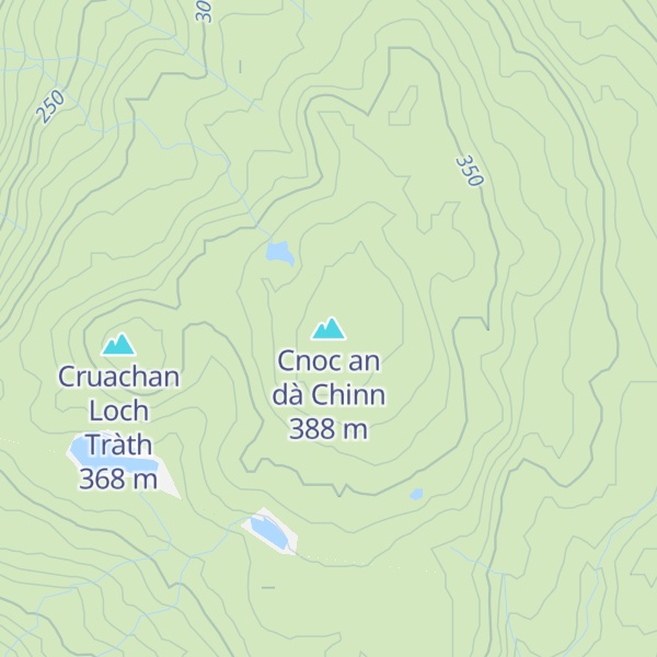 Map of Cnoc an dà Chinn