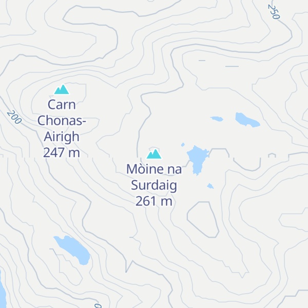 Map of Mòine na Surdaig