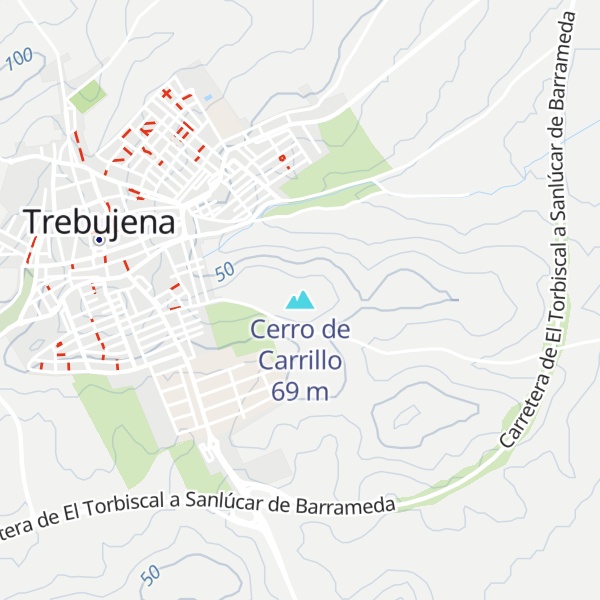 Map of Cerro de Carrillo