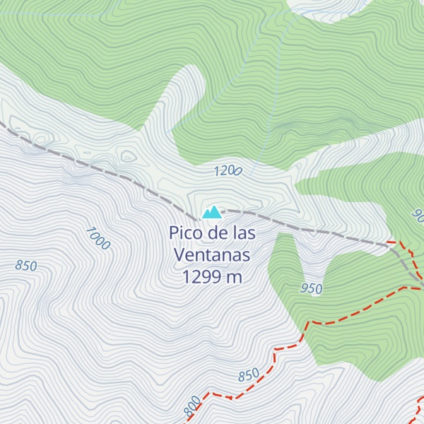 Map of Pico de las Ventanas