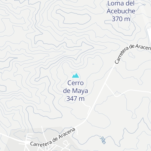 Map of Cerro de Maya