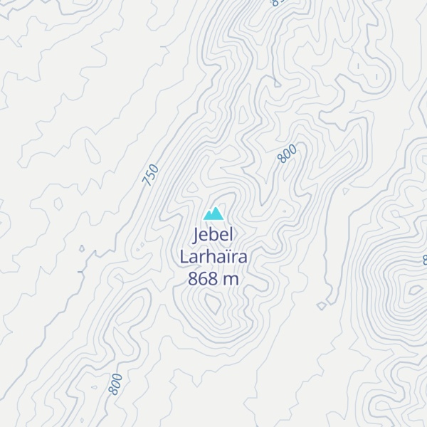 Map of Jebel Larhaïra