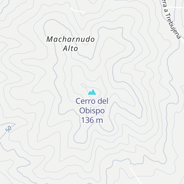 Map of Cerro del Obispo
