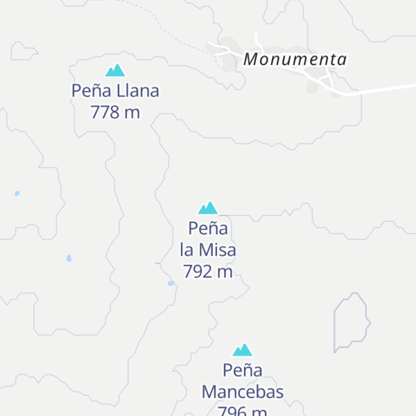 Map of Peña la Misa
