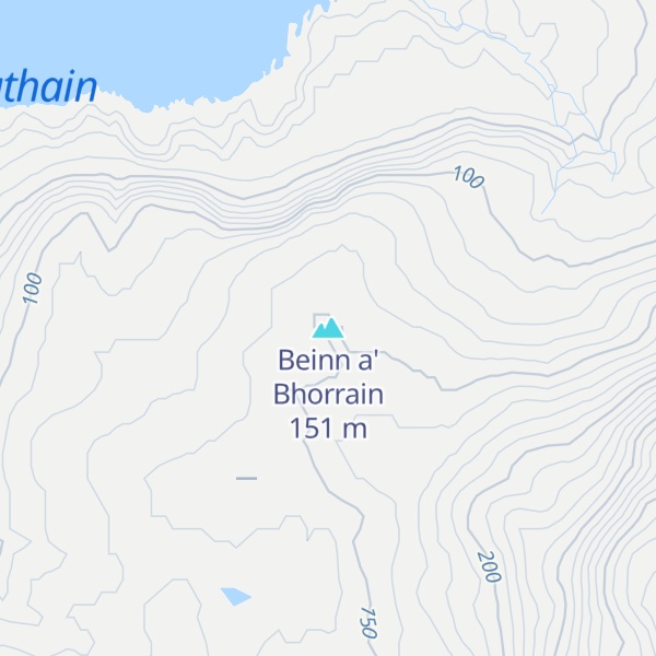 Map of Beinn a' Bhorrain